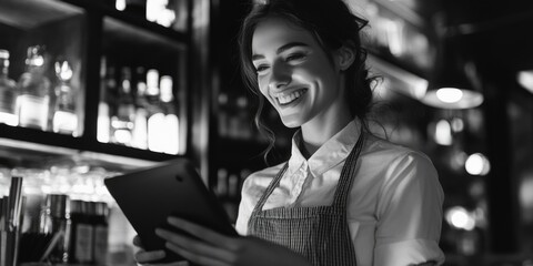 Modern Bartender at Work
