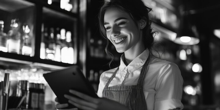 Modern Bartender at Work
