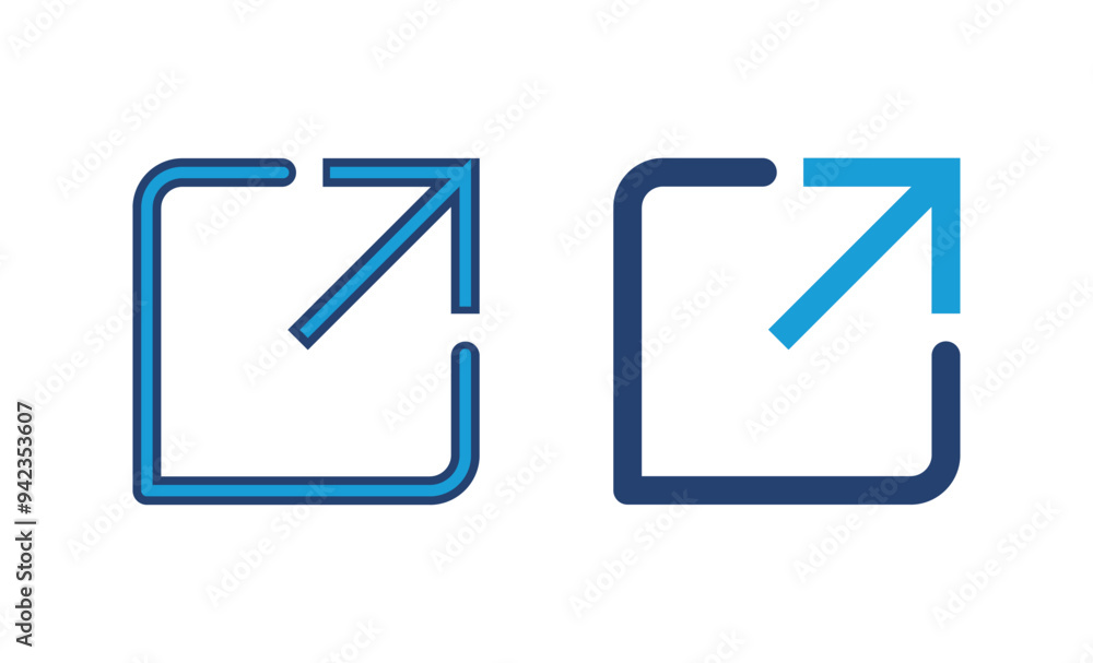 Poster external link icon vector. link icon vector. hyperlink symbol