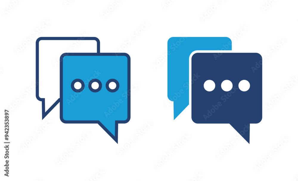Poster chat icon vector. speech bubble icon. comment icon vector. message. contact us