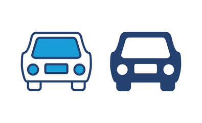 Car icon vector. car vector icon. small sedan