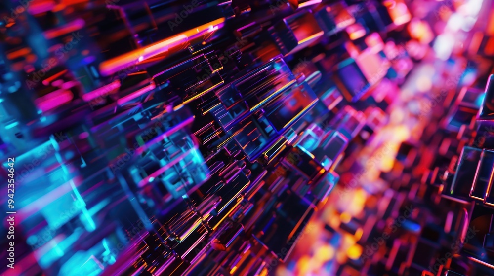 Aufkleber A detailed shot of a computer keyboard on a desk, ideal for illustrations and tutorials