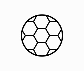Fototapeta premium Football Soccer vector icon on white background