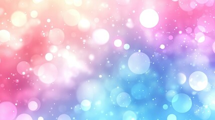 Obraz premium Abstract vector illustration of pastel tones with smooth bokeh lights, creating a soft and elegant background.