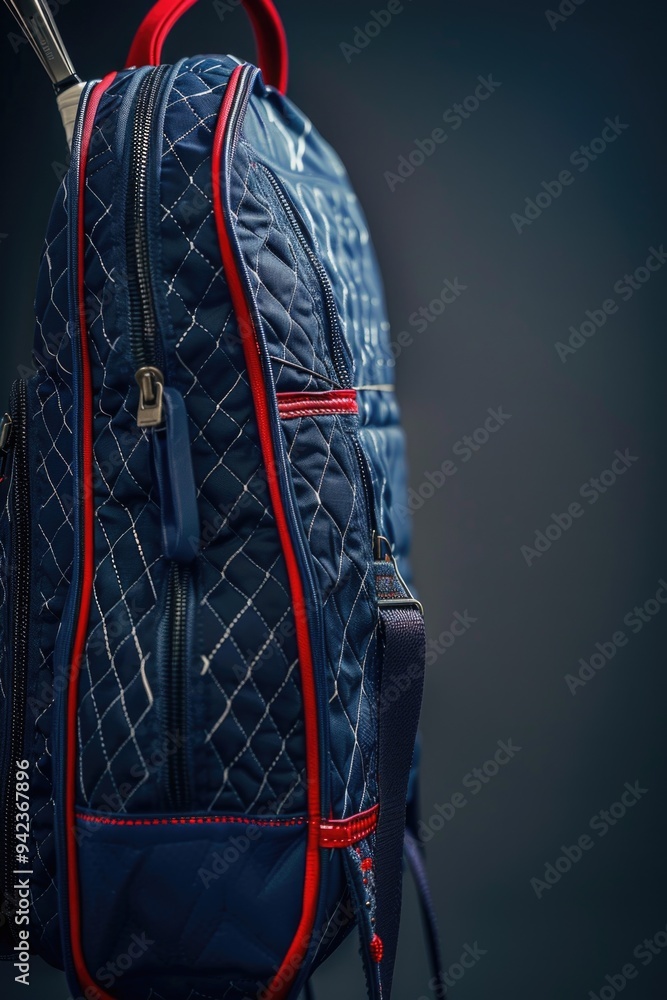 Poster close-up shot of a backpack with a zipper