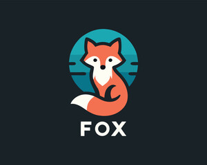 Fox logo design template
