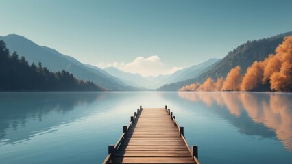 lake in the mountains