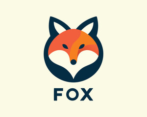 red fox cartoon vector