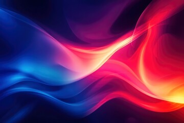 Obraz premium Abstract color background. Dark blue red glow. Diffuse glare. Blurry highlights. Gradient blend. Modern design template. Bitmap. Raster image , ai