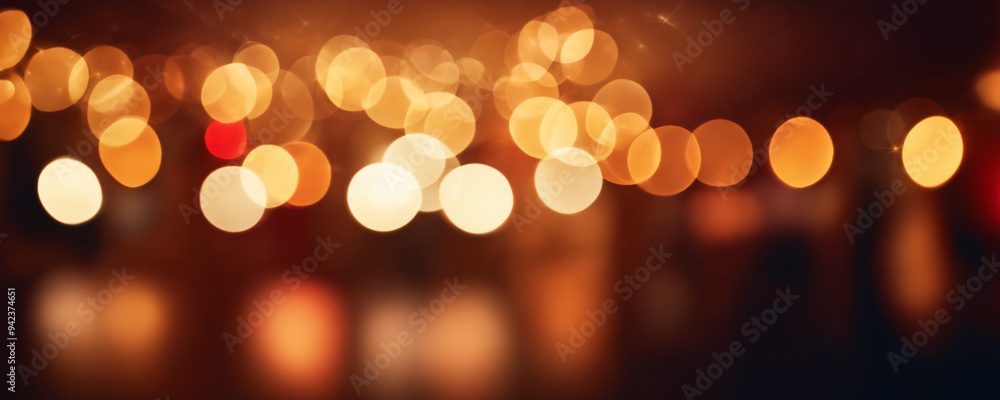 Wall mural abstract bokeh lights background