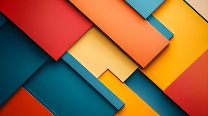 Abstract Geometric Background with Vibrant Colors