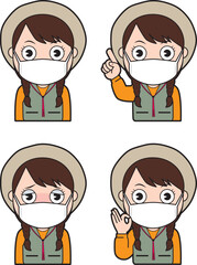 女性キャンパー⑨