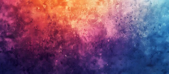 Fototapeta premium Abstract gradient background, blurred, grainy, gradient from blue to purple and orange, grain texture effect, grain filter effect, grainy noise effect, 