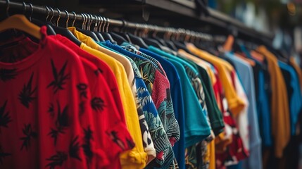 Obraz premium Clothes on the market 