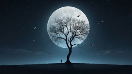moon in the night