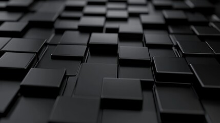 Obraz premium Abstract Black Square Pattern