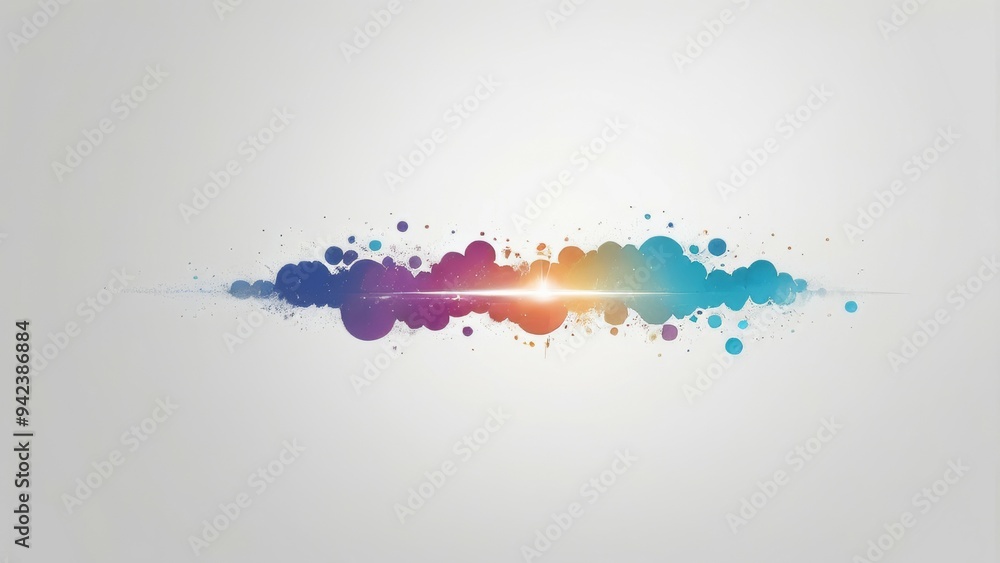Poster abstract colorful background with splashes