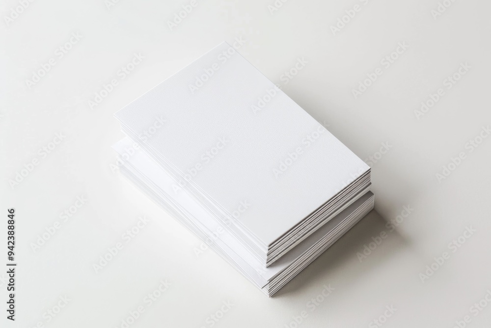 Poster papers stacked on a table, possibly used for research or study