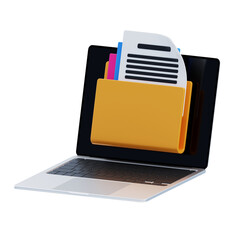 3D Device Laptop Files. 3D Icon