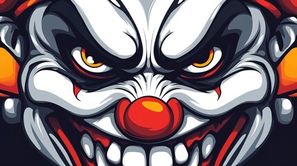 Clown Hat Icon: A Playful and Vibrant Illustration Representing a Classic Colorful Clown Hat with Pom-Poms, Ideal for Festive and Entertainment-Themed Designs