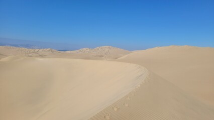 Sand dunes desert sandy Peru