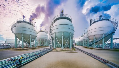 석유 정제 공장, 석유를 정제하는 탱크