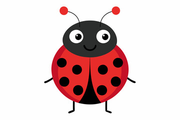 Cartoon Ladybug vector illustration 