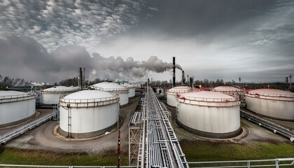 석유 정제 공장, 석유를 정제하는 탱크