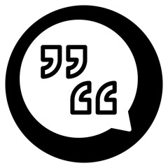 testimonials glyph icon
