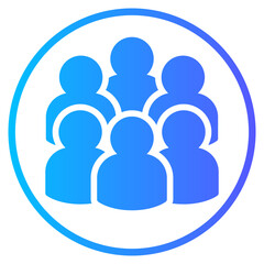 audience gradient icon
