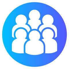 audience gradient icon