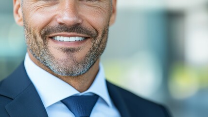 portrait of a smiling businessman