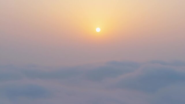 Beautiful sky scenery of Wuhan in summer