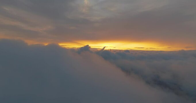 Beautiful sky scenery of Wuhan in summer