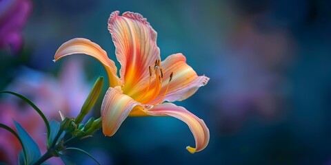 close up of a lily