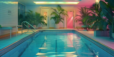 swimming pool in the hotel