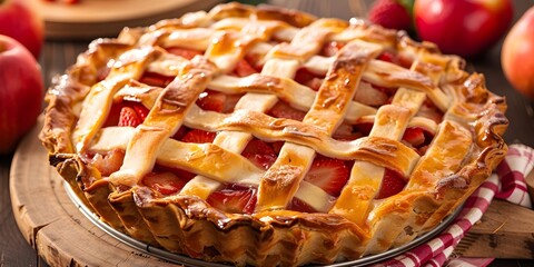 apple pie with cinnamon