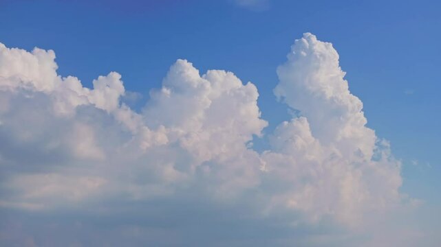 Beautiful sky scenery of Wuhan in summer