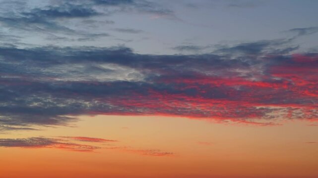 Beautiful sky scenery of Wuhan in summer