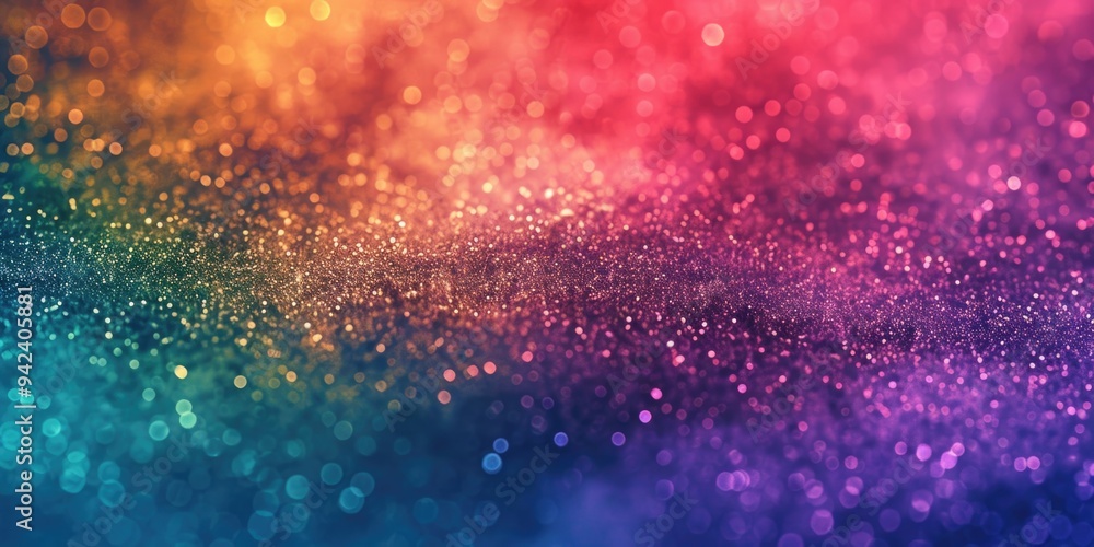 Poster A colorful background with sparkles, perfect for adding a touch of whimsy to any design
