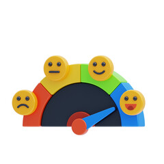 3D High Customer Satisfaction. 3D Icon