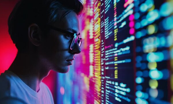 Focused Programmer Analyzing Code
