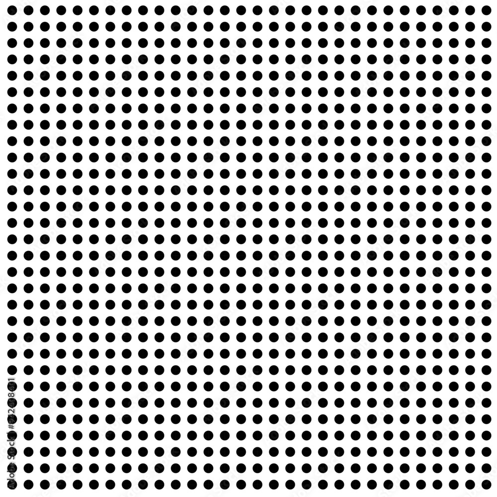 Poster polka dot pattern. black circular dots. repetitive geometric grid. minimalist abstract background.