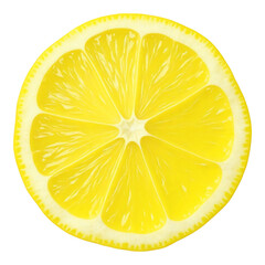 A close up of a yellow lemon slice