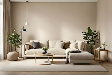 modern living room with sofa
