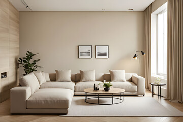 modern living room with sofa