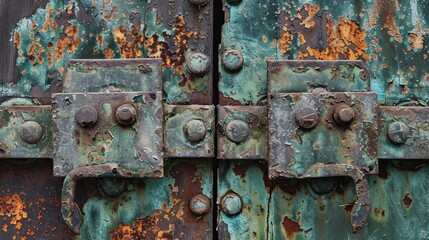 Corroded Iron Hinges