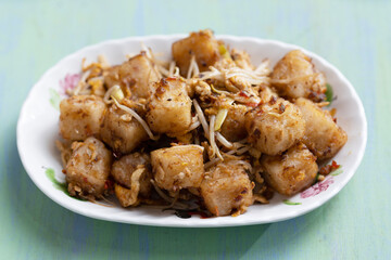 chinese dim sum favorite fried radish cake