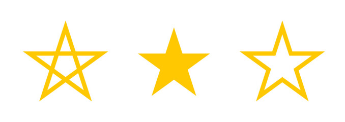 Star icon set