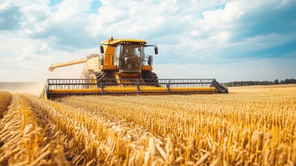 Obraz premium Harvesting Wheat